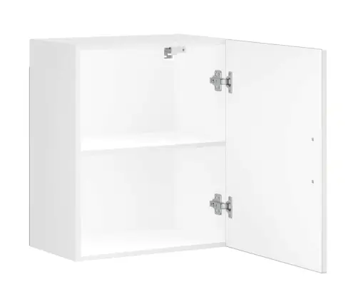 Virtuvės Sieninės Spintelės 2 Vnt "Porto" Blizganti Balta