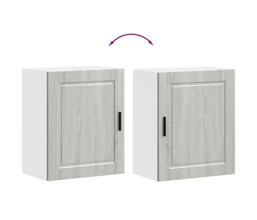 Sieninė Virtuvės Spinta "Porto" Pilka Sonoma Engineered Wood