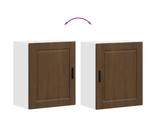 Köögiseinakapid 2 Tk Porto, Pruun Tamm, Tehispuit