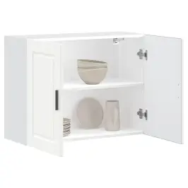 Virtuves Sienas Skapītis, "Porto", Balts, Inženierijas Koks Vidaxl