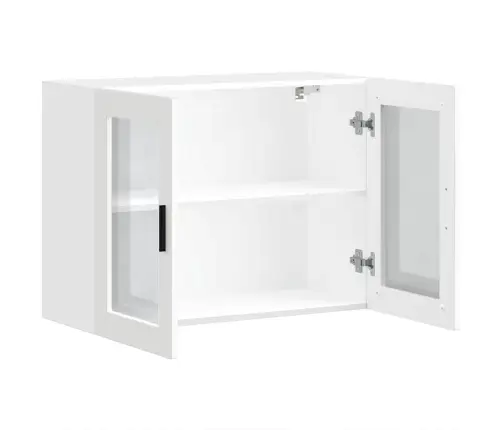 Klaasuksega Köögiseinakapp, Porto, Valge