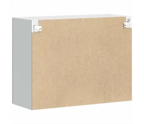 Virtuves Sienas Skapis Ar Stikla Durvīm Porto Betona Pelēks Vidaxl