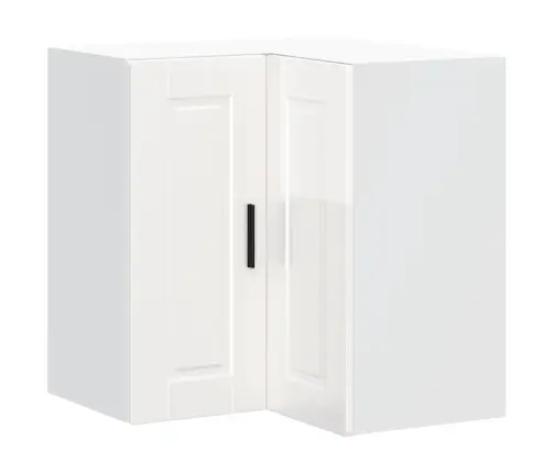 Köögi Seinanurgakapp Porto, Kõrgläikega Valge, Tehispuit