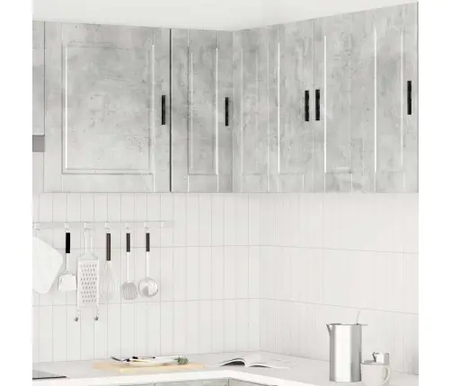 Virtuvės Spintelė, Porto, Betono Pilka, Apdirbta Mediena