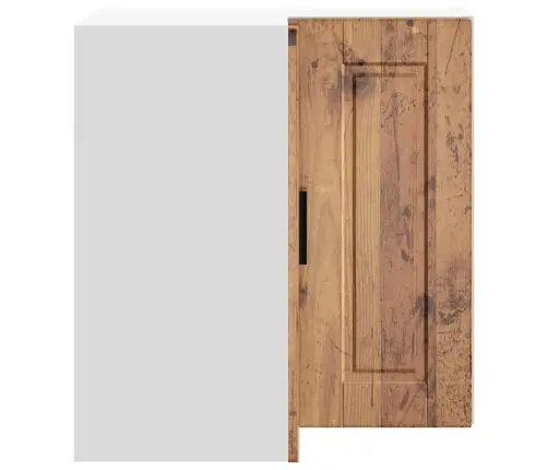 Virtuves Sienas Stūra Skapis, Porto Veca Koka Inženierijas Koks Vidaxl