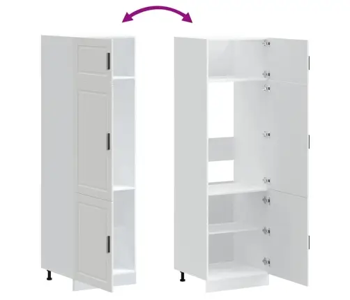 Virtuvės Spinta, Porto, Balta, Apdirbta Mediena