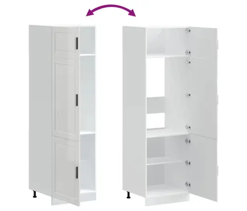 Virtuvės Spinta, Porto, Balta, Apdirbta Mediena