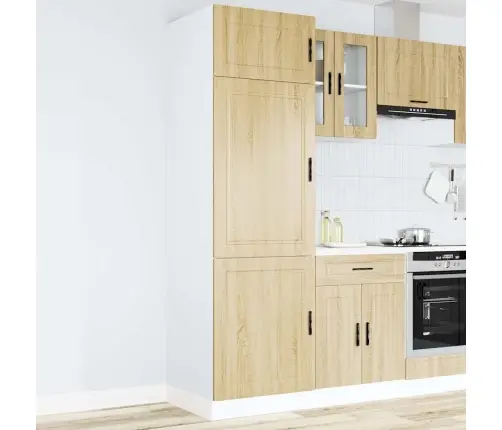 Virtuves Skapis, Porto, Ozolkoka Krāsa, Inženierijas Koks Vidaxl