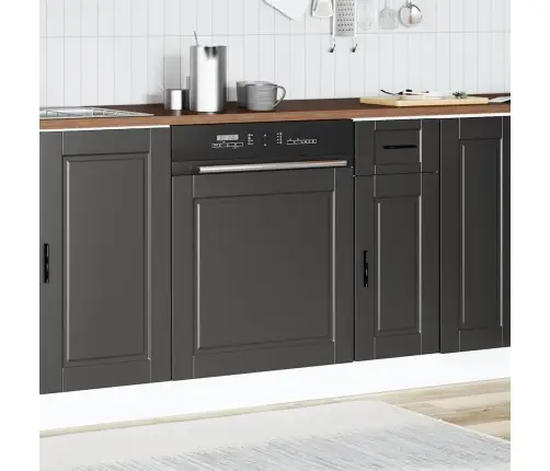 Trauku Mazgājamās Mašīnas Panelis Porto, Melns, 60X1,5X67 Cm Vidaxl