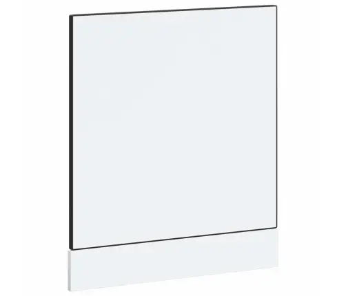 Trauku Mazgājamās Mašīnas Panelis Porto, Melns, 60X1,5X67 Cm Vidaxl