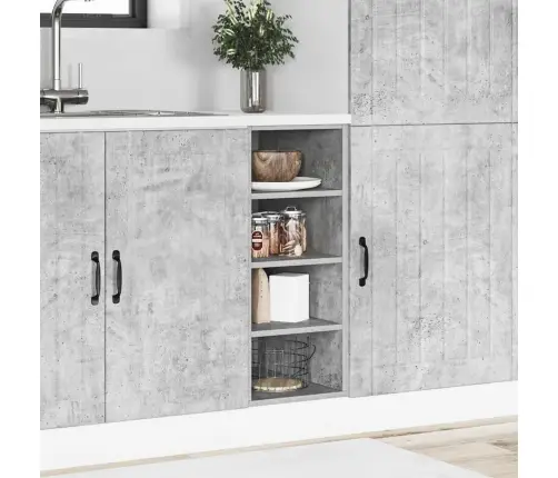 Alumine Kapp "Riga", Betoonhall, 30 X 44,5 X 81,5 cm Töödeldud Puit