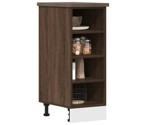 Alumine Kapp "Riga", Pruun Tamm, 30 X 44,5 X 81,5 cm Töödeldud Puit