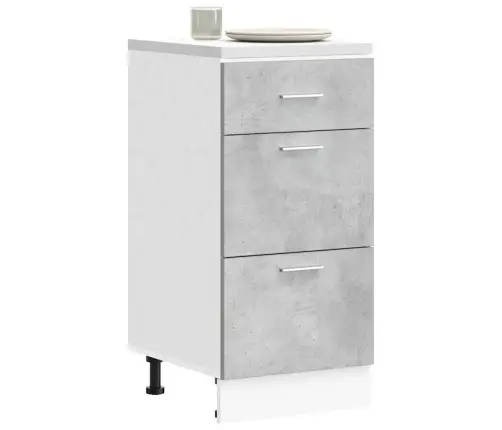 Alumine Kapp "Lyon", Betoonhall, 40 X 46 X 81,5 cm Töödeldud Puit