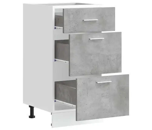 Alumine Kapp "Lyon", Betoonhall, 40 X 46 X 81,5 cm Töödeldud Puit