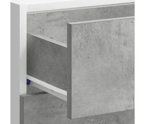 Alumine Kapp "Lyon", Betoonhall, 40 X 46 X 81,5 cm Töödeldud Puit