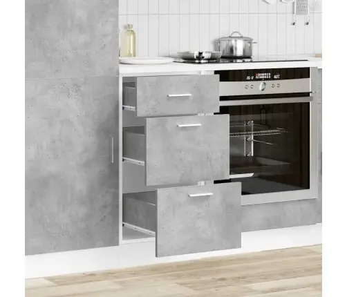 Alumine Kapp "Lyon", Betoonhall, 40 X 46 X 81,5 cm Töödeldud Puit