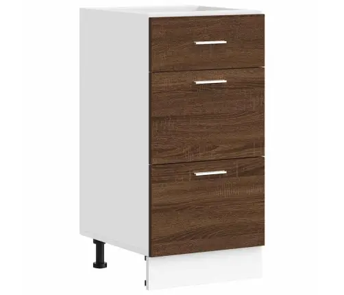 Alumine Kapp "Lyon", Pruun Tamm 40 X 46 X 81,5 cm Töödeldud Puit