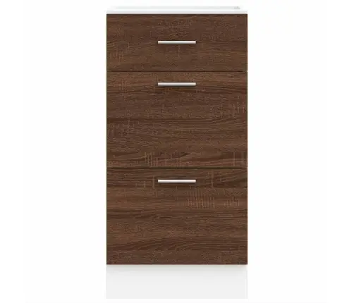 Alumine Kapp "Lyon", Pruun Tamm 40 X 46 X 81,5 cm Töödeldud Puit