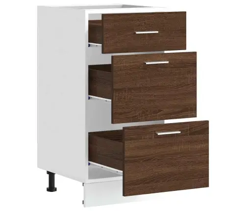 Alumine Kapp "Lyon", Pruun Tamm 40 X 46 X 81,5 cm Töödeldud Puit