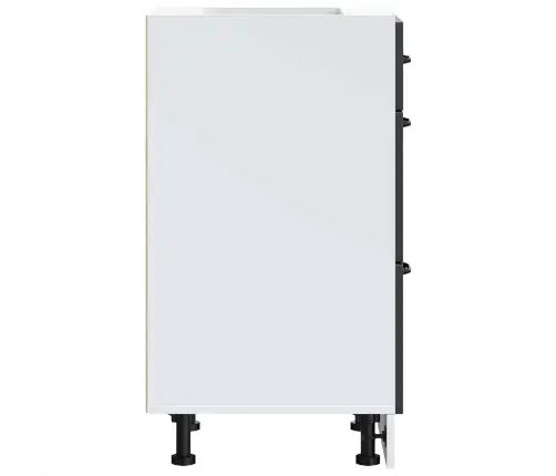 Köögipõrandakapp "Lucca", Must, Töödeldud Puit