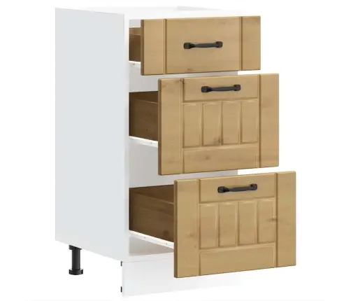 Virtuves Apakšējai Skapītis, Lucca, Koka Krāsā Vidaxl