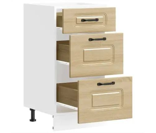 Virtuvės Spintelė, „Kalmar“, Blizgi Balta, Inžinerinė Mediena