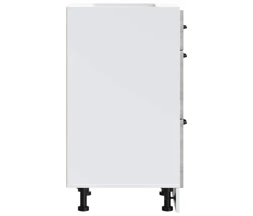 Virtuves Apakšējai Skapītis, Kalmar, Pelēka Koka Vidaxl