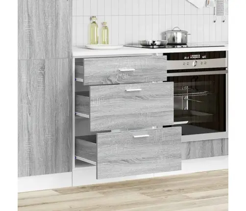 Virtuvės Spintelė,  “Lyon",  Pilka,  Apdirbta Mediena