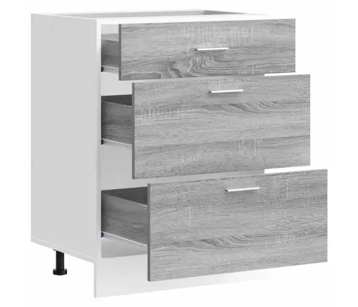 Virtuvės Spintelė,  “Lyon",  Pilka,  Apdirbta Mediena