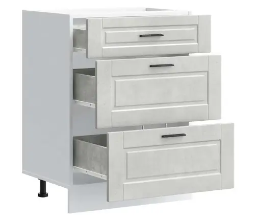 Köögi Aluskapp Porto, Betoonhall, Tehispuit