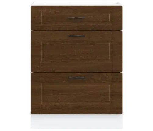 Virtuvės Spintelė, Porto, Ruda Ąžuolo, Apdirbta Mediena