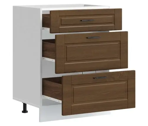 Virtuvės Spintelė, Porto, Ruda Ąžuolo, Apdirbta Mediena