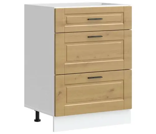 Virtuvės Spintelė, Porto, Artisano Ąžuolo, Apdirbta Mediena