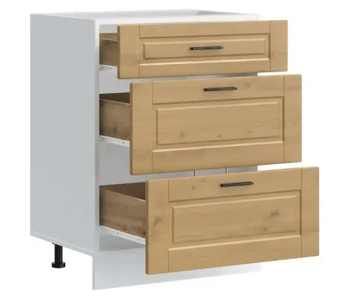 Virtuvės Spintelė, Porto, Artisano Ąžuolo, Apdirbta Mediena