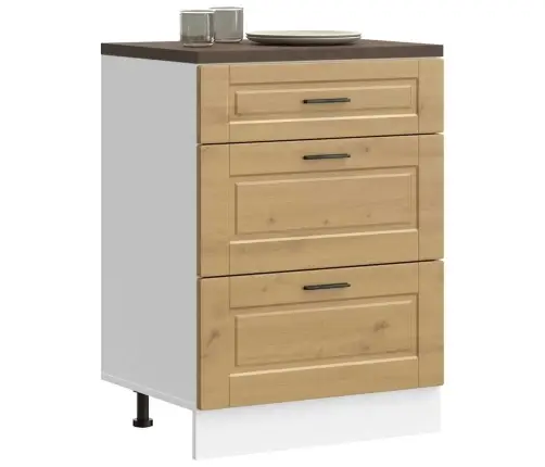 Virtuvės Spintelė, Porto, Artisano Ąžuolo, Apdirbta Mediena