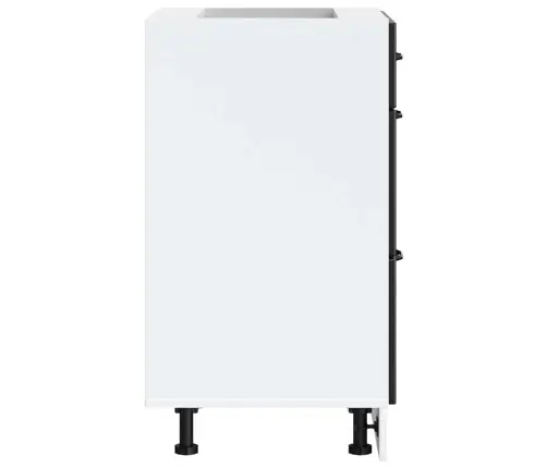 Virtuves Apakšējai Skapītis, Lucca, Melns, Inženierijas Koks Vidaxl