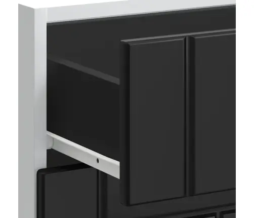 Virtuves Apakšējai Skapītis, Lucca, Melns, Inženierijas Koks Vidaxl