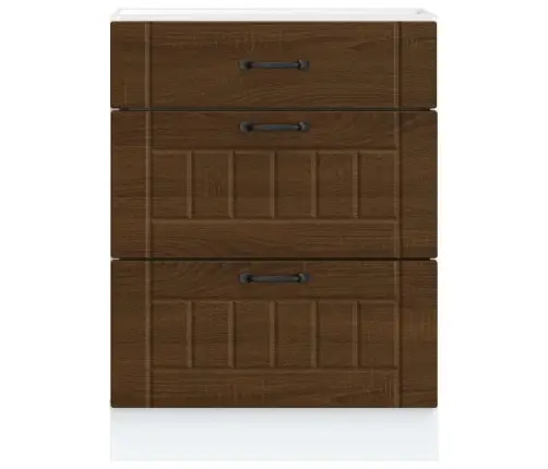 Köögi Aluskapp Lucca, Pruun Tamm, Tehispuit