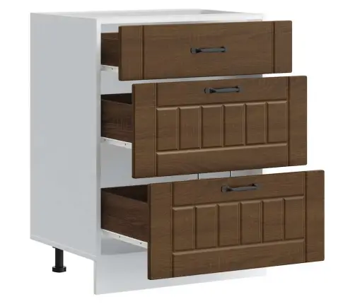 Köögi Aluskapp Lucca, Pruun Tamm, Tehispuit