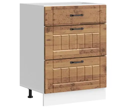 Köögi Aluskapp Lucca, Vana Puit, Tehispuit