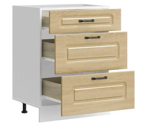 Virtuves Apakšējai Skapītis, Kalmar, Ozolkoka Vidaxl