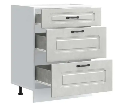 Virtuves Apakšējai Skapītis, Kalmar, Betona Pelēks Vidaxl