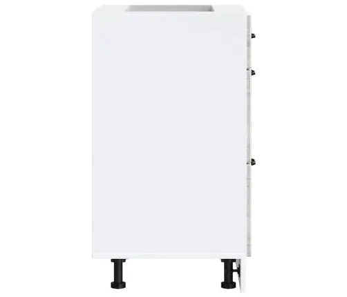 Virtuvės Spintelė, Kalmar, Pilka, Apdirbta Mediena