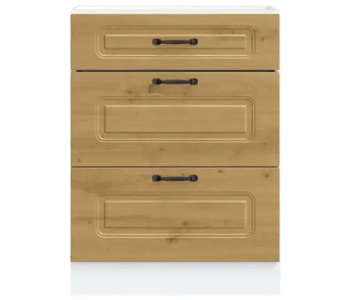 Virtuvės Spintelė, Kalmar, Artisano Ąžuolo, Apdirbta Mediena