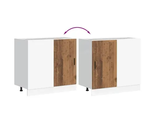 Kriauklės Pagrindo Spintelė “Lyon" Old Wood Engineered Wood