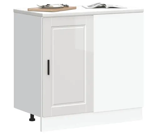 Virtuvės Spintelė, „Porto“, Blizgi Balta, Inžinerinė Mediena