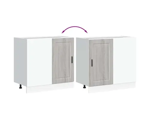 Köögi Aluskapp Porto, Hall Sonoma Tamm, Tehispuit