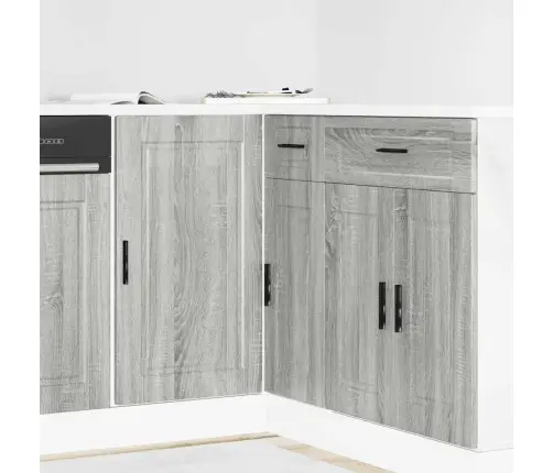 Köögi Aluskapp Porto, Hall Sonoma Tamm, Tehispuit