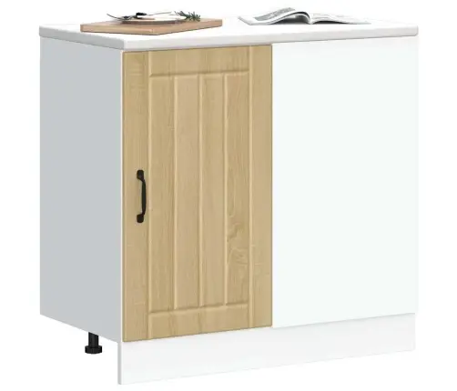 Köögi Alumine Kapp Lucca, Sonoma-Tamm, Tehispuit