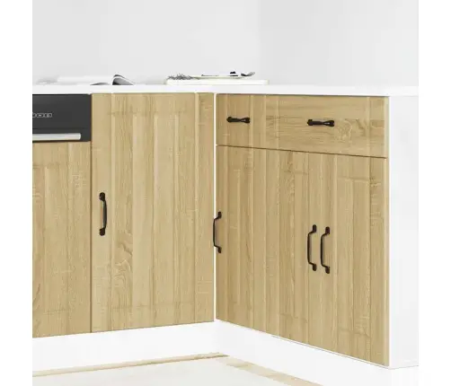 Köögi Alumine Kapp Lucca, Sonoma-Tamm, Tehispuit